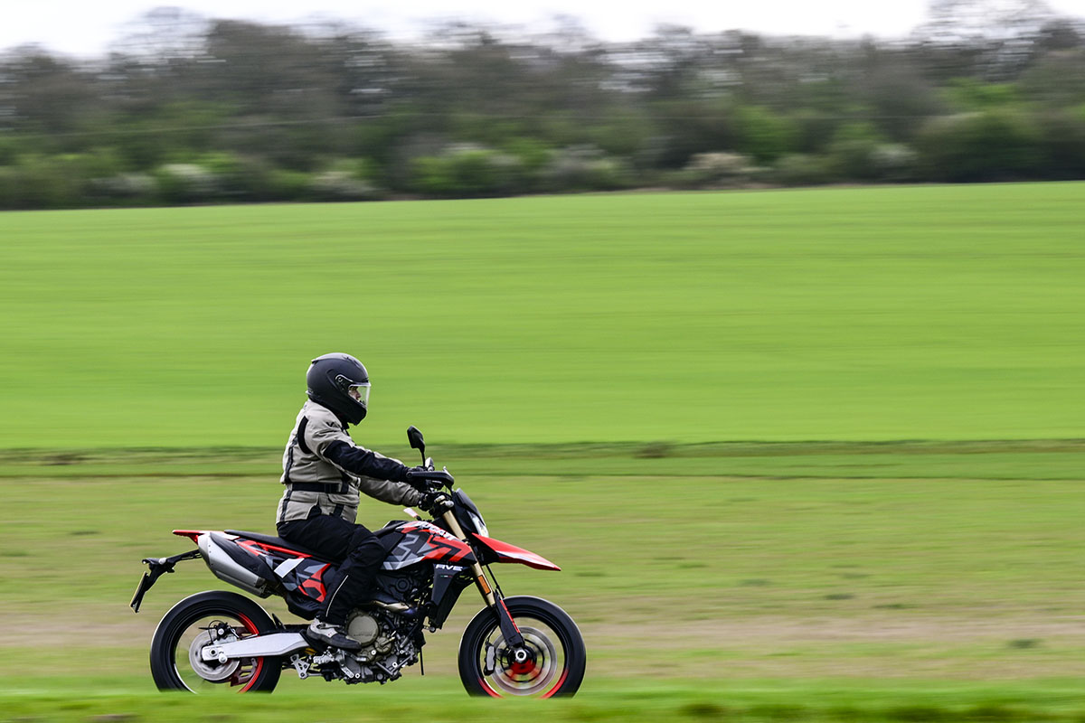 Ducati Hypermotard 698 Mono RVE Rider with fields